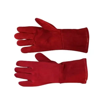 Guante Para Soldador Rojo