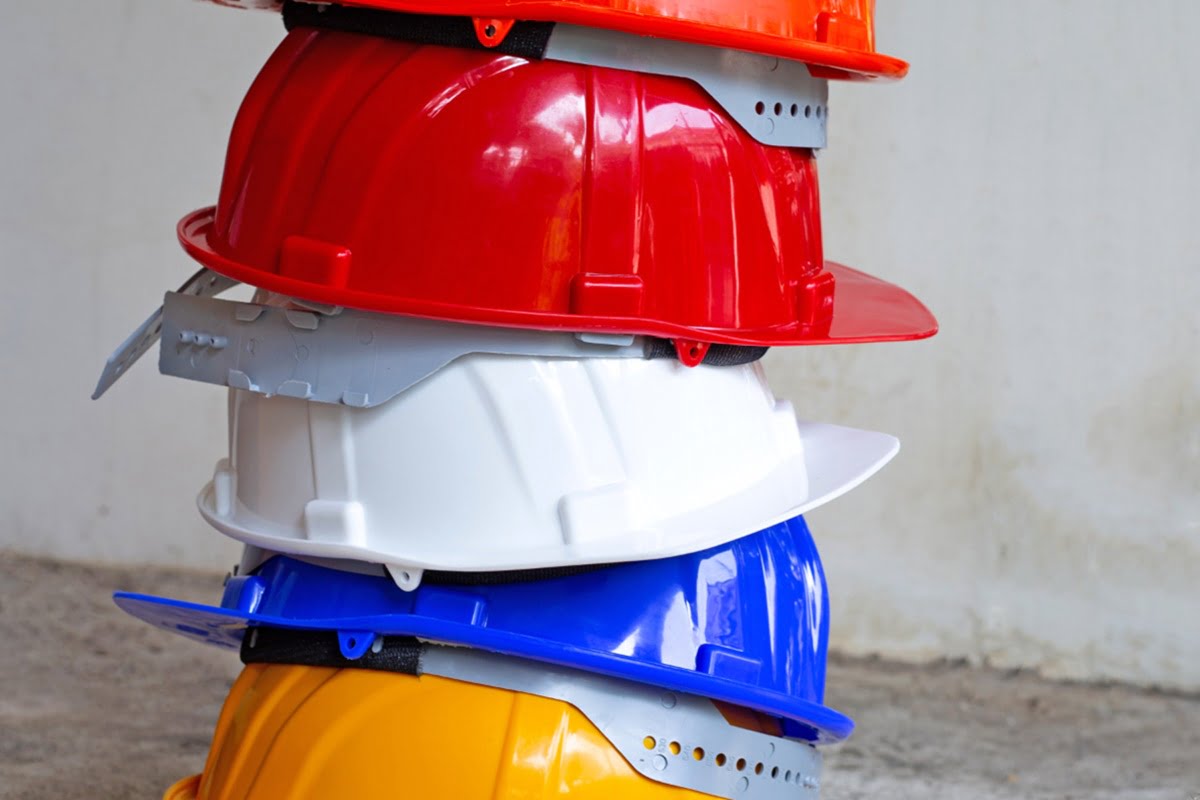 Clasificación de los cascos de protección por colores