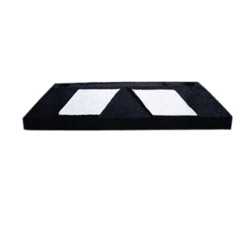 Tope De Hule Home Top It Negro Con Reflejante Blanco