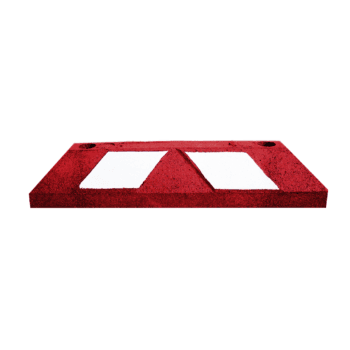 Tope De Hule Home Top It Rojo Con Reflejante Blanco