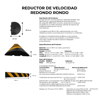 Reductor De Velocidad Redondo Rondo